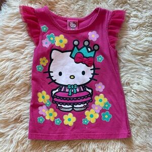 Vintage Hello Kitty Fuchsia Ruffle Sleeve Tee